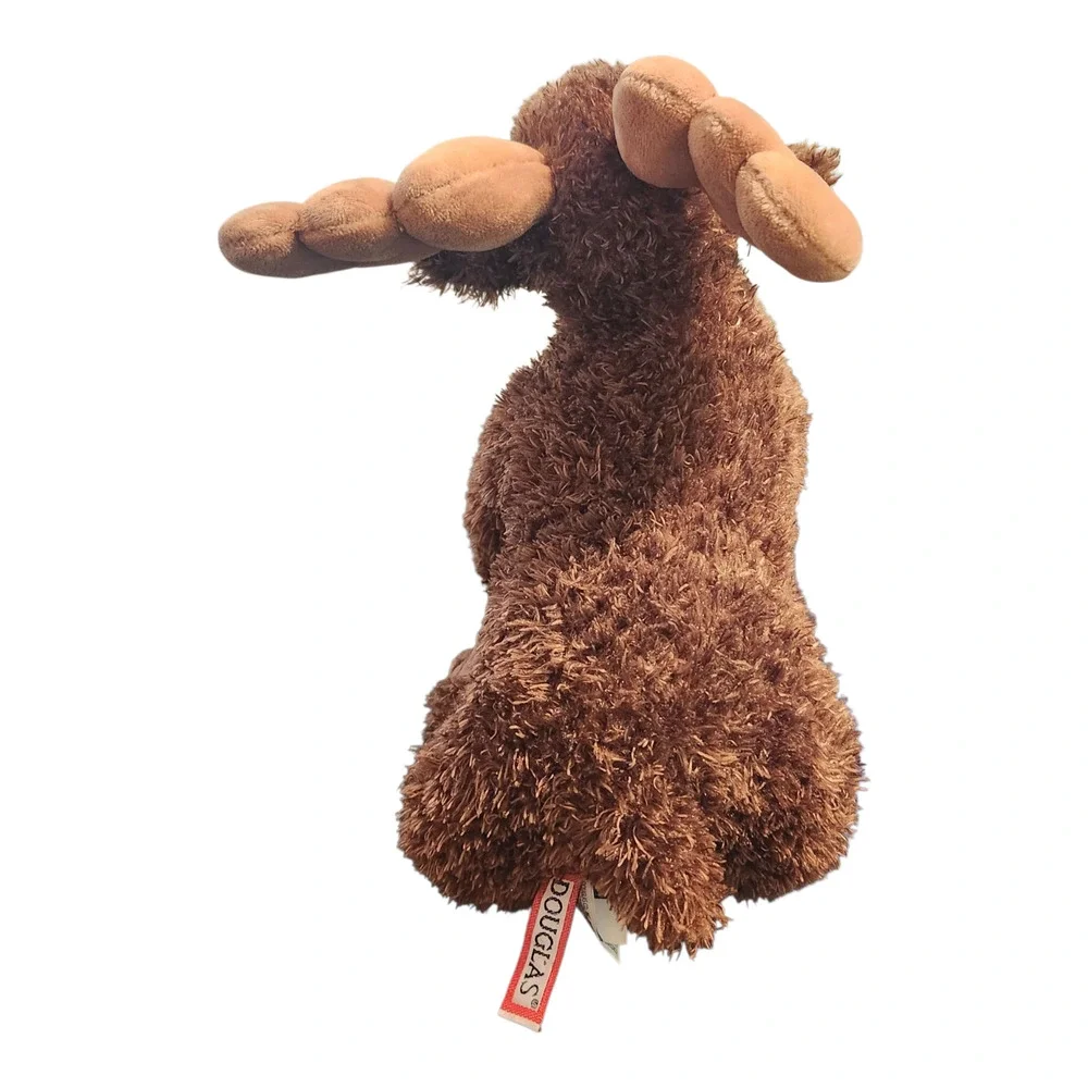 Douglas Cuddle Toy‎ Moose Brown Shaggy Plush Stuffed Animal Forest Woodland 10